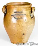 J. Remmey, Rare 2 Gal. J. REMMEY / MANHATTAN-WELLS / NEW-YORK Stoneware Jar