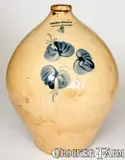 Julius Norton, 4 Gal. JULIUS NORTON / BENNINGTON, VT Stoneware Jug with Fine Floral Decoration, circa 1840, Stoneware