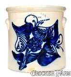N.A. White & Son, Fine 4 Gal. N. A. WHITE & SON / UTICA, NY Stoneware Crock