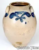 N. Clark & Co., 3 Gal. N. CLARK & CO. / LYONS Stoneware Jar with Incised Decoration