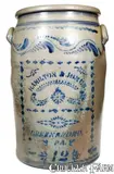 Hamilton & Jones, Fine 12 Gal. HAMILTON & JONES / GREENSBORO, PA Stoneware Jar, circa 1875, Stoneware