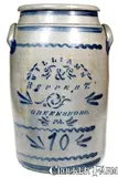 Williams And Reppert, 10 Gal. WILLIAMS & REPPERT / GREENSBORO, PA Stoneware Jar