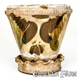 Solomon Bell, SOLOMON BELL / STRASBURG / Va Shenandoah Valley Redware Flowerpot, circa 1875, Redware