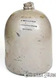 J. Myer & Co., 2 Gal. J. MYER & CO. / BALTIMORE Stoneware Liquor Jug, circa 1875, Stoneware