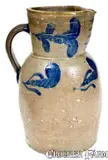 W.H. Lehew & Co., Rare 1 1/2 Gal. W. H. LEHEW & CO. / STRASBURG, VA Stoneware Pitcher