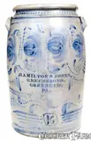 Hamilton & Jones, Fine 16 Gal. HAMILTON & JONES / GREENSBORO / GREENE CO., PA Stoneware Jar, circa 1875, Stoneware