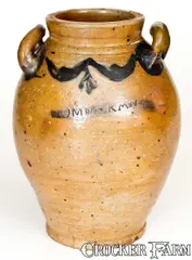 Commeraws, COMMERAWS / CORLEARS HOOK Stoneware Jar, Manhattan, circa 1810, circa 1810, Stoneware