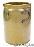 L. D. Funkhouser, 2 Gal. L. D. FUNKHOUSER / STRASBURG, VA Stoneware Jar with Swag Decoration, circa 1880, Stoneware