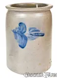 W.H. Lehew & Co., W. H. LEHEW & CO. / STRASBURG, VA Stoneware Jar with Floral Decoration