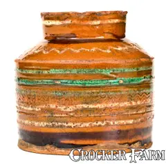 Jacob Wareham, Rare and Important "Jacob Wareham / Frankstown Township / Huntingdon County (PA) / 1811" Redware Jar, 1811, Redware