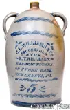 C. L. Williams & Co., Rare C. L. WILLIAMS & CO. / SUCCESSORS TO R. T. WILLIAMS / NEW GENEVA, PA Double-Handled Jug, circa 1890, Stoneware