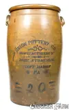 Union Pottery Co., Rare 20 Gal. UNION POTTERY CO. / POINT MARION, PA Stoneware Jar, circa 1897-1900, Stoneware