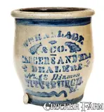 Wm. Haslage & Co., WM. HASLAGE & CO. / GROCERS AND TEA DEALERS / PITTSBURGH, PA Advertising Jar (1 Gal.), circa 1875, Stoneware
