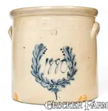 Haxstun & Co., 5 Gal. HAXSTUN & CO. / FORT EDWARD, N.Y. Stoneware Crock Dated 1880