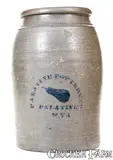 Palatine Pottery Co., PALATINE POTTERY CO. / PALATINE, W. VA Stoneware Jar with Pear Decoration