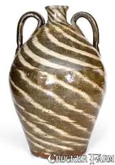 B.B. Craig, Double-Handled B. B. CRAIG / VALE, NC Stoneware Jug with Swirl Glaze, early fourth quarter 20th century, Stoneware