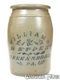 Williams And Reppert, WILLIAMS & REPPERT / GREENSBORO, PA 1 Gal. Stoneware Jar