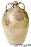 J. M. Yow, Rare J. M. YOW / ERECT, NC Double-Handled Stoneware Jug, late 19th century, Stoneware