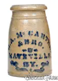 & Bro, G. A. McCARTHEY & BRO. / MAYSVILLE, KY Stoneware Canning Jar, circa 1875, Stoneware