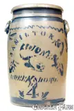 Hamilton & Jones, 4 Gal. HAMILTON & JONES / GREENSBORO, PA Stoneware Jar, circa 1875, Stoneware