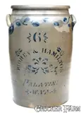 Richey & Hamilton, 6 Gal. RICHEY & HAMILTON / PALATINE, W. VA Stoneware Jar