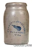 Palatine Pottery Co., PALATINE POTTERY CO. / PALATINE, W. VA Stoneware Pear Jar