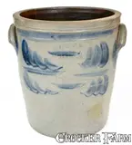 Mckenzie & Jackson, 3 Gal. MCKENZIE & JACKSON / BEAVER, PA Stoneware Crock with Cobalt Decoration, circa 1855, Stoneware