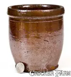 David Smith, W. SMITH / WOMMELSDORF Redware Cream Jar Marked, circa 1880, Redware