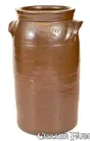 B. F. Ussery, Rare B. F. USSERY / Water Valley, Mississippi 3 Gal. Stoneware Churn, circa 1880, Stoneware