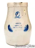 T. F. Connolly, Rare T. F. CONNOLLY / MANUFACTURER / NEW BRUNSWICK, NJ Stoneware Pitcher, circa 1875, Stoneware