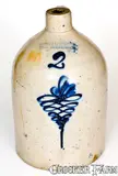 Connolly & Palmer, CONNOLLY & PALMER / NEW BRUNSWICK, NJ Stoneware Jug, circa 1886-1889, Stoneware