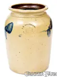 T.H. Willson & Co., Extremely Rare T. H. WILLSON & CO. / HARRISBURG, PA Capitol Stamp Stoneware Jar, circa 1852, Stoneware