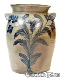 B.C. Milburn, B. C. MILBURN / ALEXA. Alexandria, VA Stoneware Jar with Floral Decoration