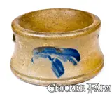 Wm. Moyer, Rare WM. MOYER / HARRISBURG, PA Stoneware Spittoon with Floral Decoration, circa 1858-1861, Stoneware