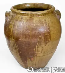 David Drake, Outstanding 15-Gal. Dave, Edgefield, SC "Lm / Feb. 15, 1858" Stoneware Jar, 1858, Stoneware