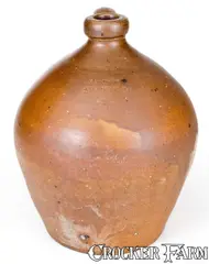 J. Meeker, Extremely Rare J. MEEKER / SUCCASUNNY, NJ (Succasunna) Stoneware Jug, second quarter 19th century, Stoneware