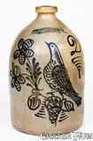 W.H. Farrar & Co., W. H. FARRAR & CO / GEDDES, N.Y. Stoneware Bird Jug