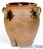 C. Crolius, Small-Sized C. CROLIUS / NEW-YORK Ovoid Stoneware Jar