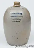 J. C. Wheeler, J. C. WHEELER / GROCERIES & LIQUORS / BALTIMORE Stoneware Advertising Jug, circa 1875, Stoneware