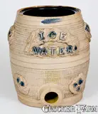 Sipe & Sons, Extremely Rare SIPE & SONS / WILLIAMSPORT, PA Stoneware Ice Water Cooler, circa 1880, Stoneware