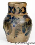 H. C. Smith, Outstanding H. C. SMITH / ALEXA. / D.C. Alexandria Stoneware Pitcher, circa 1835, Stoneware