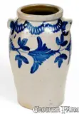 B.C. Milburn, Fine Two-Gallon B.C. MILBURN / ALEXA. Stoneware Jar with Elaborate Cobalt Decoration