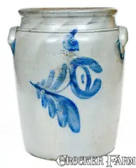 Charles MacKenzie, 3 Gal. MCKENZIE / BEAVER, PA Stoneware Jar with Unusual Maker's Stamp, mid 19th century, Stoneware
