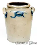 Johann Georg de Hamilton, J. HAMILTON / BEAVER, PA Stoneware Jar with Cobalt Decoration, circa 1850, Stoneware