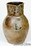 Rare J. DUNTZE / NEW-HAVEN Connecticut Incised Stoneware Pitcher by Johannes Bartholomäus Duntze, circa 1825, Stoneware, sold Nov 2018