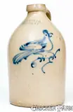 Ottman & Co., One-Gallon HAXSTUN, OTTMAN & CO. / FORT EDWARD N.Y. Stoneware Bird Jug