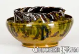 Geo. E. Ohr, GEO. E. OHR / BILOXI, MISS (George Ohr) Pottery Vase with Crimped Rim, late 19th century, Redware