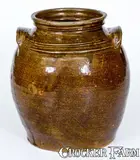 David Drake, 2 Gal. Alkaline-Glazed Stoneware Jar att. Dave, Edgefield District, SC, circa 1860, Alkaline-glazed stoneware