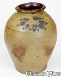 C. Crolius, Rare C. CROLIUS / MANUFACTURER / MANHATTAN-WELLS / NEW-YORK Stoneware PICKLES Jar, early 19th century, Stoneware