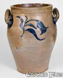 J. Remmey, Fine J. REMMEY / MANHATTAN-WELLS / NEW-YORK Incised Stoneware Jar